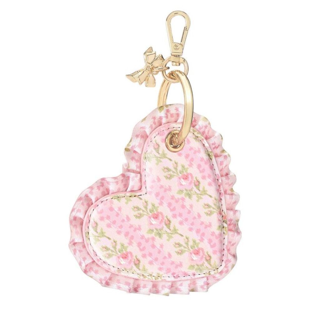 – Case-Mate Blooming Heirloom Ruffled Heart AirTag Charm Strawberry Macaroon